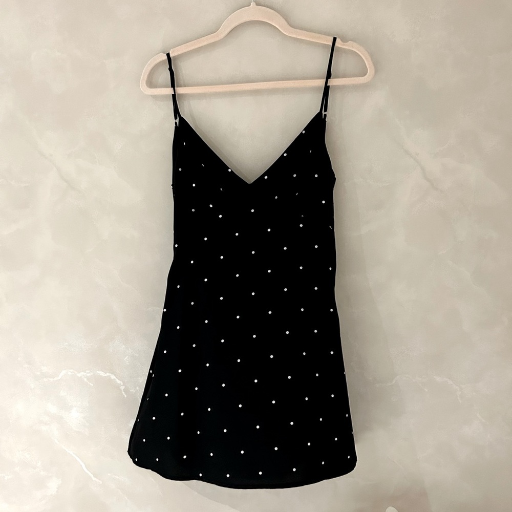 Black mini dress